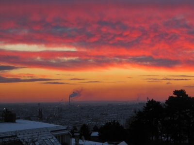 Wintermorgen über Wien