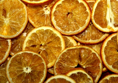 Textur - getrocknete Orangenscheiben