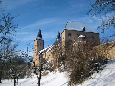 Schloß Rochlitz im Winter