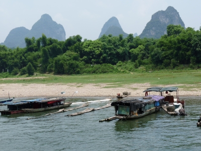 Boote am Perlfluss (China)
