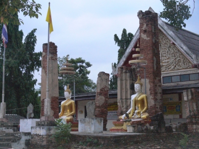 Wat Phu Khao Thong Ayutthaya Thailand