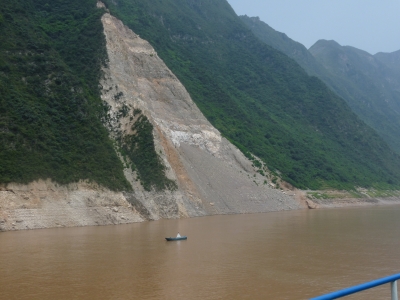 Erdrutsch am Yangtse (China)