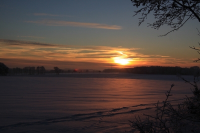 Sonnenuntergang Winter 2010