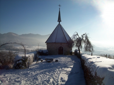 Verschneite Ölbergkapelle 2
