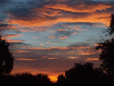 Morgenrot, schlecht Wetter droht