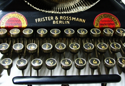 Tastatur von früher - Senta-Schreibmaschine