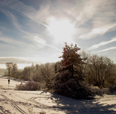 Wolkenspiel am Winterhimmel