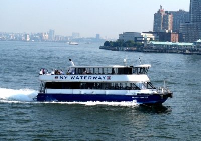 NY, Waterway ferry auf dem Hudson