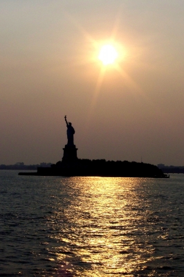 Abendsonne über der Freiheitsstatue