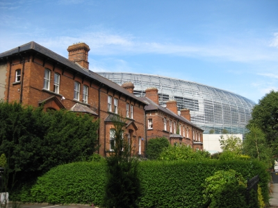 Aviva Stadium in Dublin - mitten im Wohngebiet