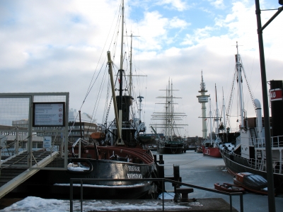 Bremerhaven Blick auf den Museumshafen