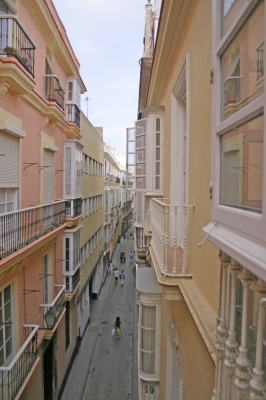 Eine Typische Straße in Cadiz
