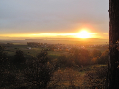 Goldener Sonnenuntergang