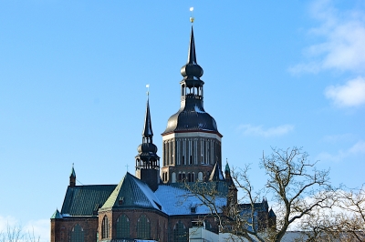 Marienkirche mit Besucher