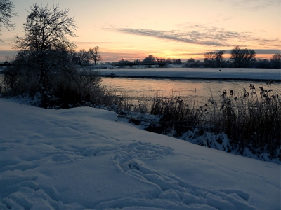 Winterabend an der Aller 3