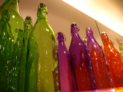 farbige Flaschen