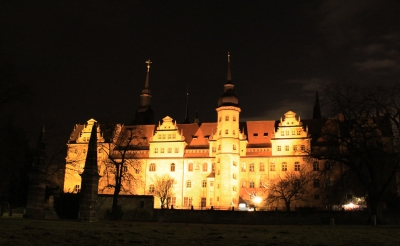 Merseburger Schloß bei Nacht