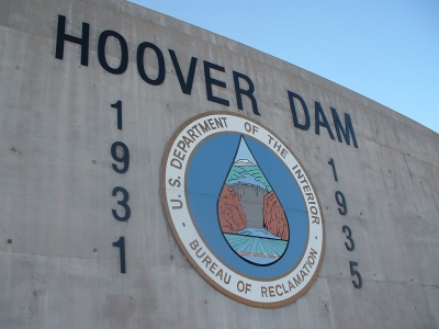 Hoover Damm Schild