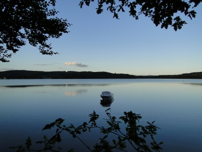 Lac des Settons im Abendlicht