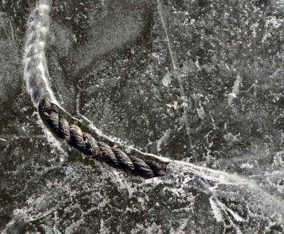 eingefrorenes Seil