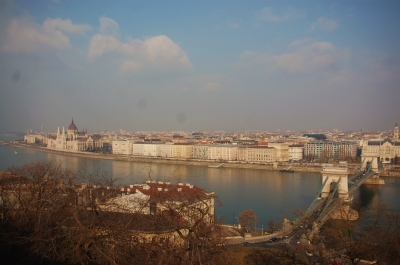 Blick von Buda auf Pest