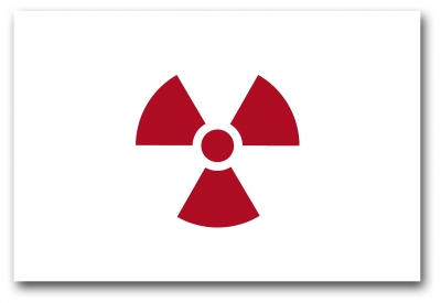 Flagge | Fahne: Japan Radioaktiv!
