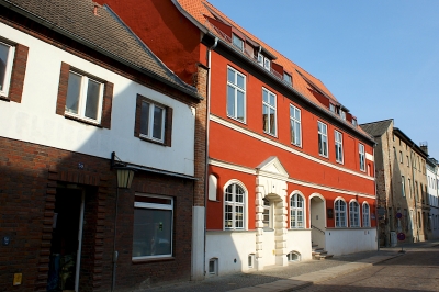 Häuserfassaden Altstadt Stralsund