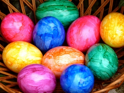 gefärbte Eier