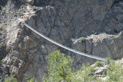 Hängebrücke am Aletschgletscher