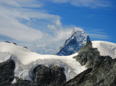 Ferienland Schweiz: Matterhorn im Hintergrund