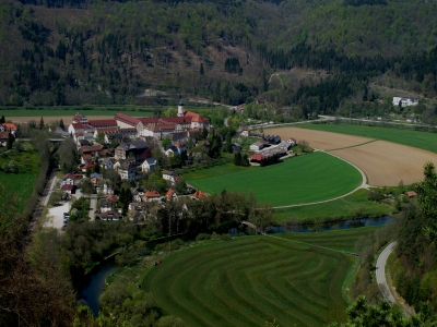 Blick auf Beuron an der Donau