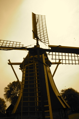 Alte Windmühle in den Niederlanden