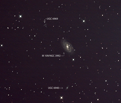 M109 oder auch NGC 3992 im großen Wagen