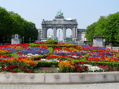 Tulpen am Arc de Triomphe (Brüssel)