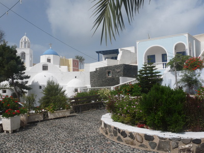 Dorf auf Santorini