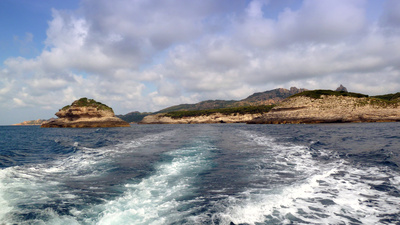 Bootsausflug an der Küste vor Bonifacio