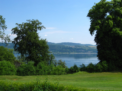 Blick auf den Bodensee im Mai