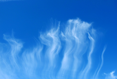 Hintergrund Federwolken