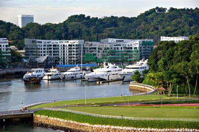 Jachthafen Singapur