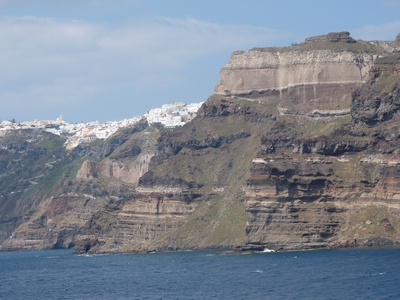 Felsen von Santorini