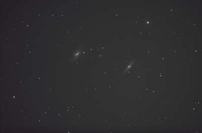 Galaxien M65 u. M66 im Sternbild Löwen