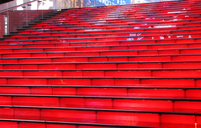 Rote Treppe am Times Square Manhattan