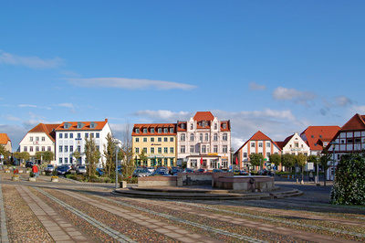 Marktplatz in Bergen auf Rügen