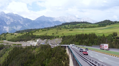 Europabrücke auf der Brennerautobahn