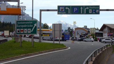 Rastplatz auf der Brennerautobahn