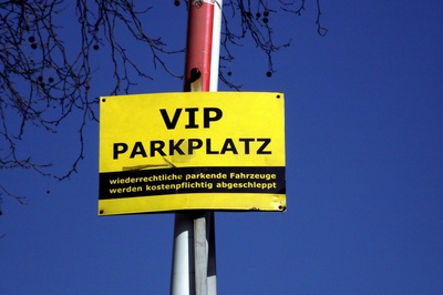 VIP Parkplatz