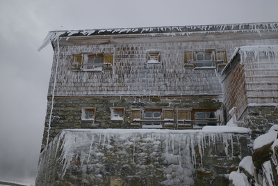 Similaunhütte (3000m) im Eissturm