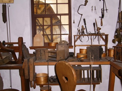 alte uhrmacher werkstatt vor dem 19.jahrhundert