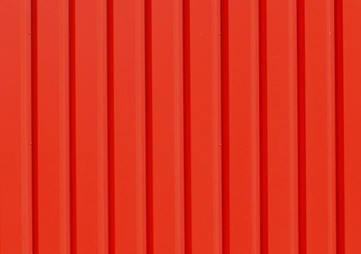 Textur rote Blechfassade