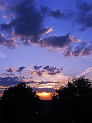 Abendhimmel im Sommer